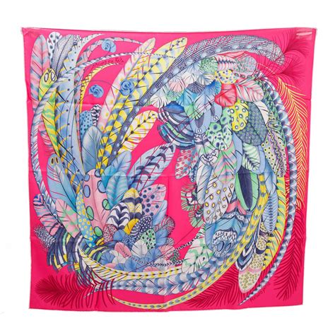 hermes plumes scarf